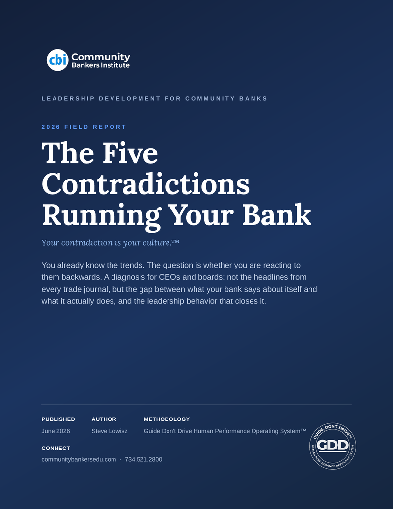 The Five Contradictions Running Your Bank cover
