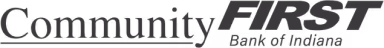 Community First Bank of Indiana
