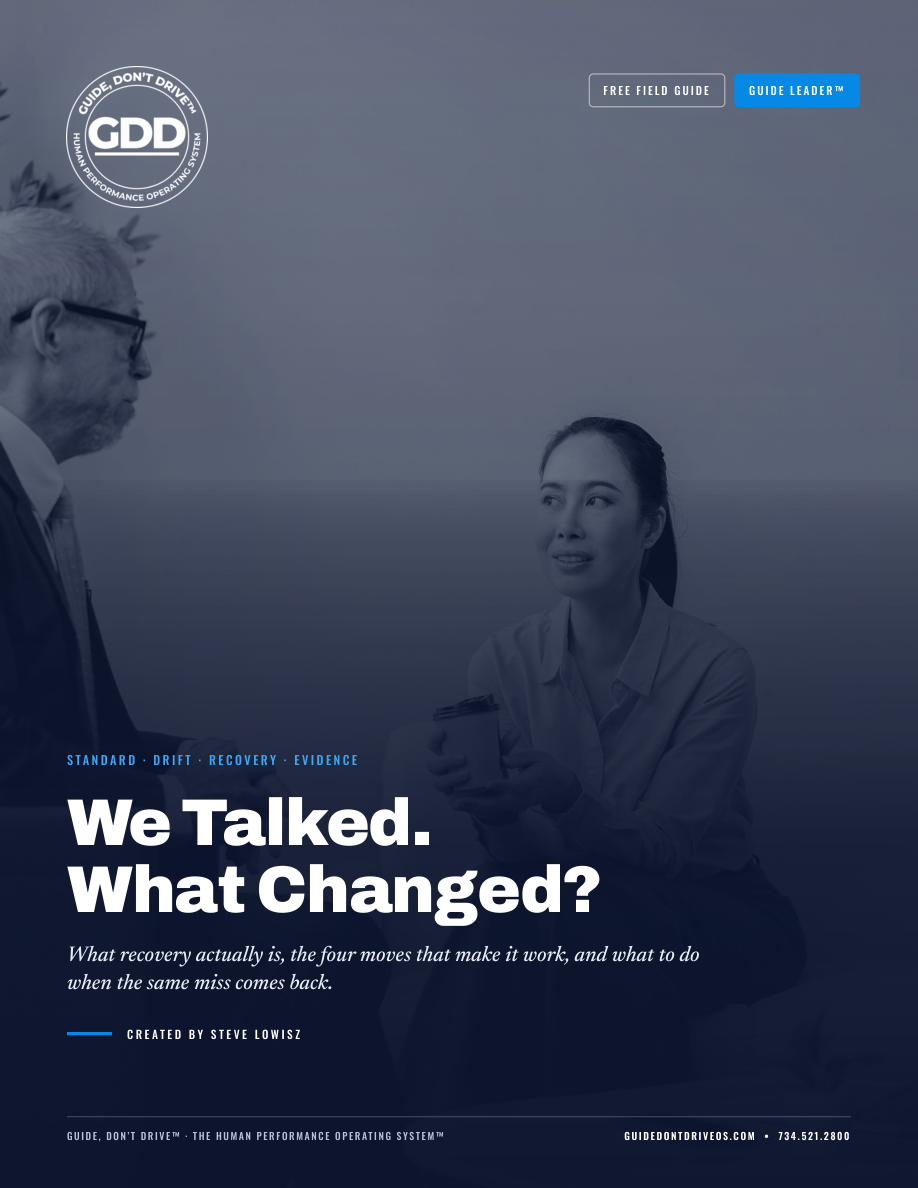 We Talked. What Changed? cover